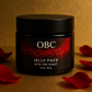 change color on label show red powder and make the background gold with red flower petals