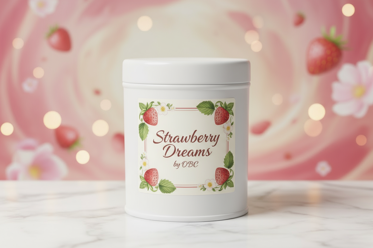 Keep label and background change the jar to a white 16oz tin