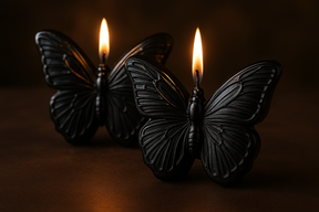 Obsidian Butterfly Candles