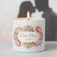 take the couple out of the background on the label and put the in the candles background